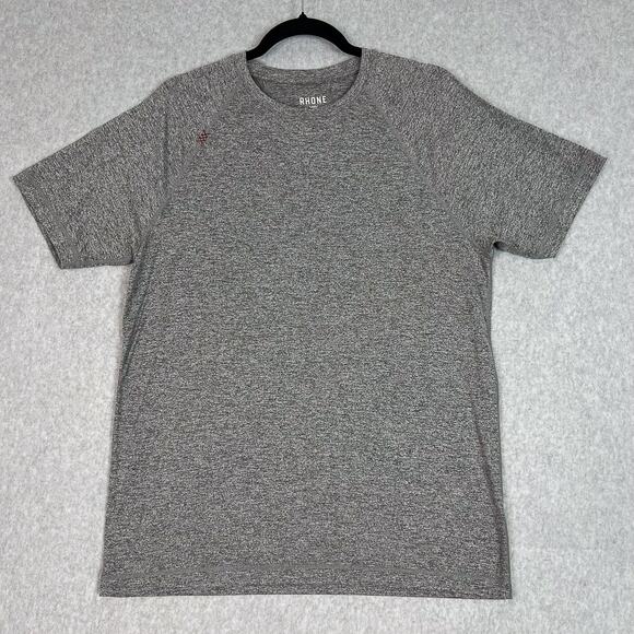 Rhone Shirt Mens M Gray Reign Tee Performance Short Sleeve T Shirt - Picture 1 of 7